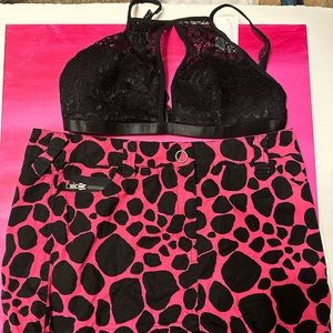 Hot Pink Leopard Party Outfit